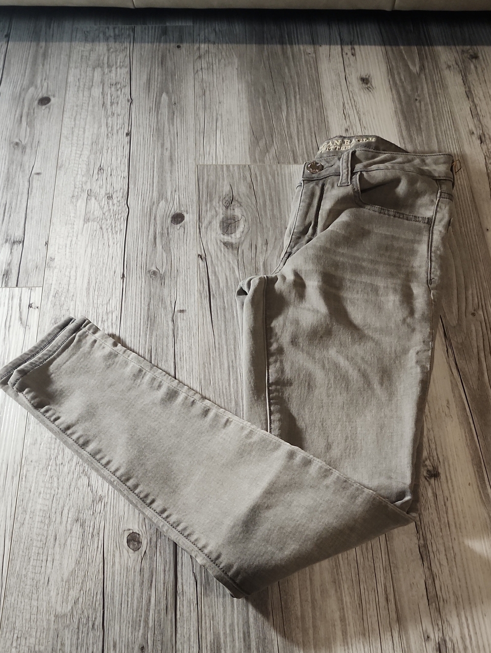 American Eagle Outfitters Skinny Jeans in Light Gray
